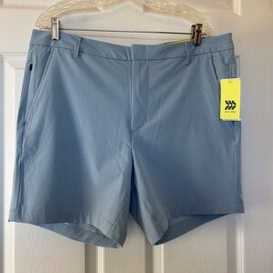 All In Motion Men’s Blue 7” Golf Shorts Size 38, NWT
